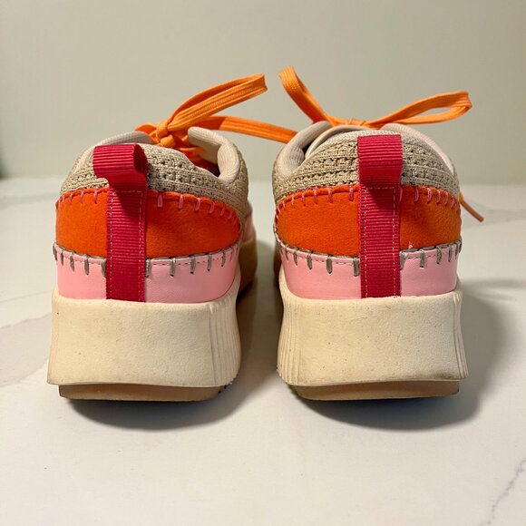 Nicole Miller Brita Pink Multi Platform Sneakers – Size 10 - Picture 4 of 10